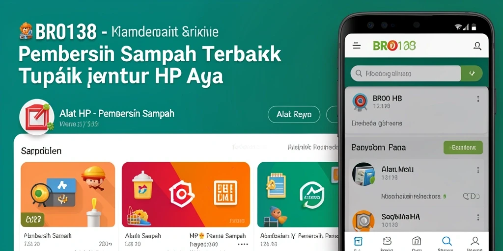 Tampilan antarmuka BRO138 saat melakukan pembersihan sampah.
