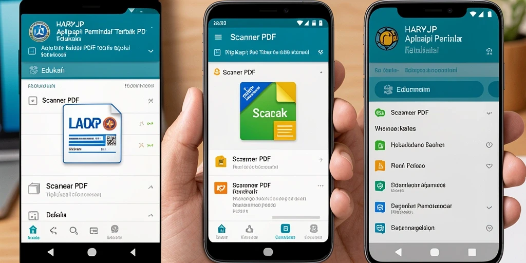 Tampilan antarmuka aplikasi HARAPJP untuk pemindaian PDF yang sederhana dan efisien.