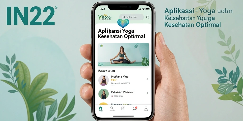 Tampilan antarmuka aplikasi IN22 yang memudahkan praktik Yoga.
