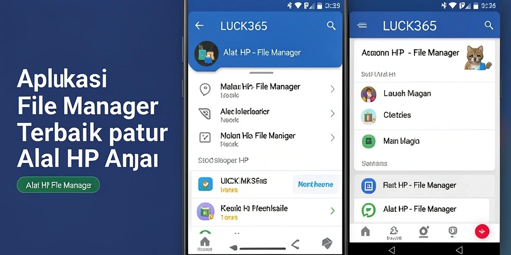Tampilan antarmuka LUCK365 untuk pengelolaan file yang sederhana dan efisien.