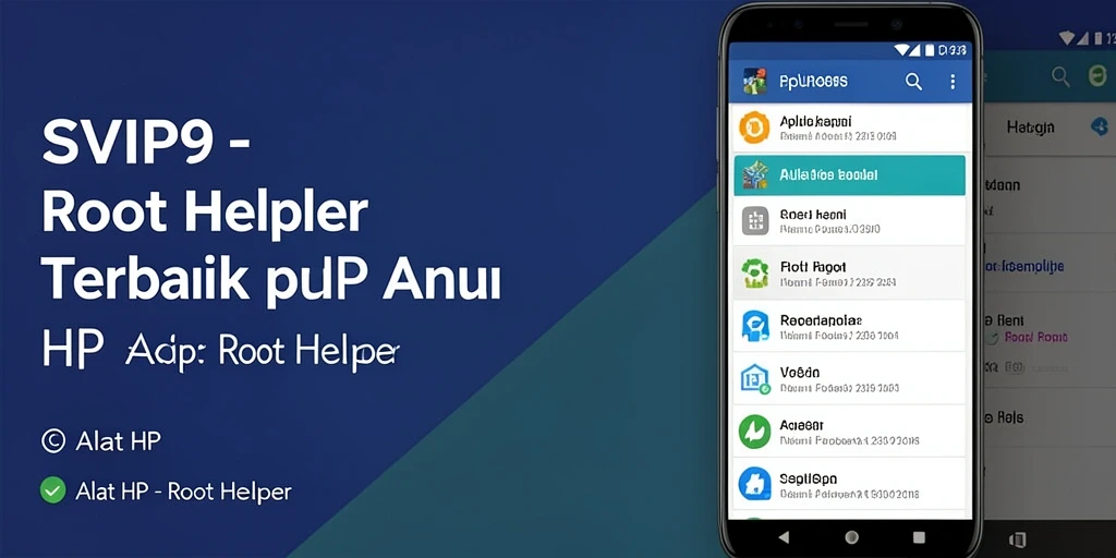 Antarmuka SVIP9 menampilkan fitur Root Helper yang mudah digunakan.