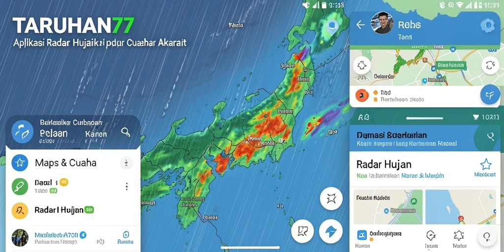 Menampilkan antarmuka TARUHAN77 dengan informasi cuaca terkini.