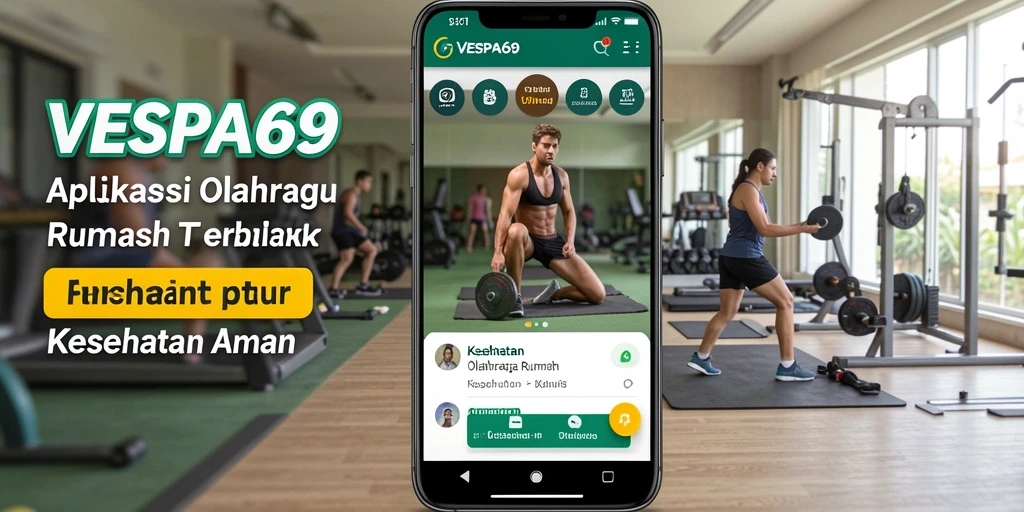 Antarmuka VESPA69 yang user-friendly untuk olahraga di rumah.