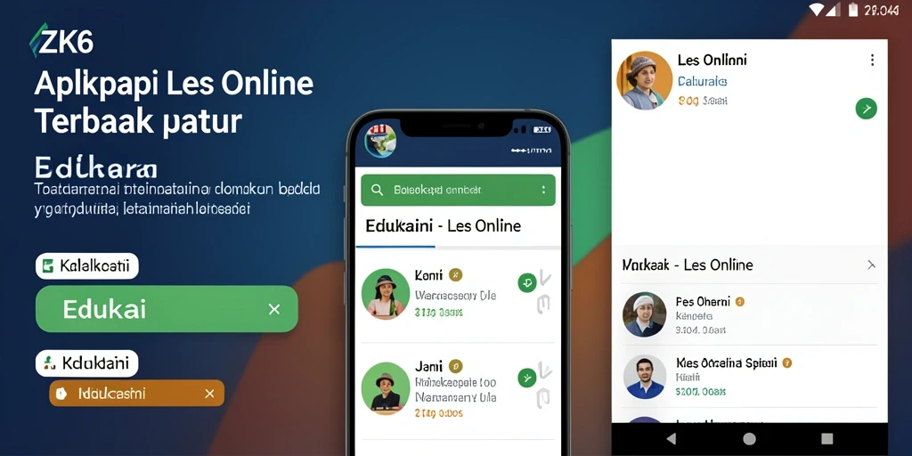 Tampilan antarmuka ZK6 yang menarik dan fungsional untuk Les Online.